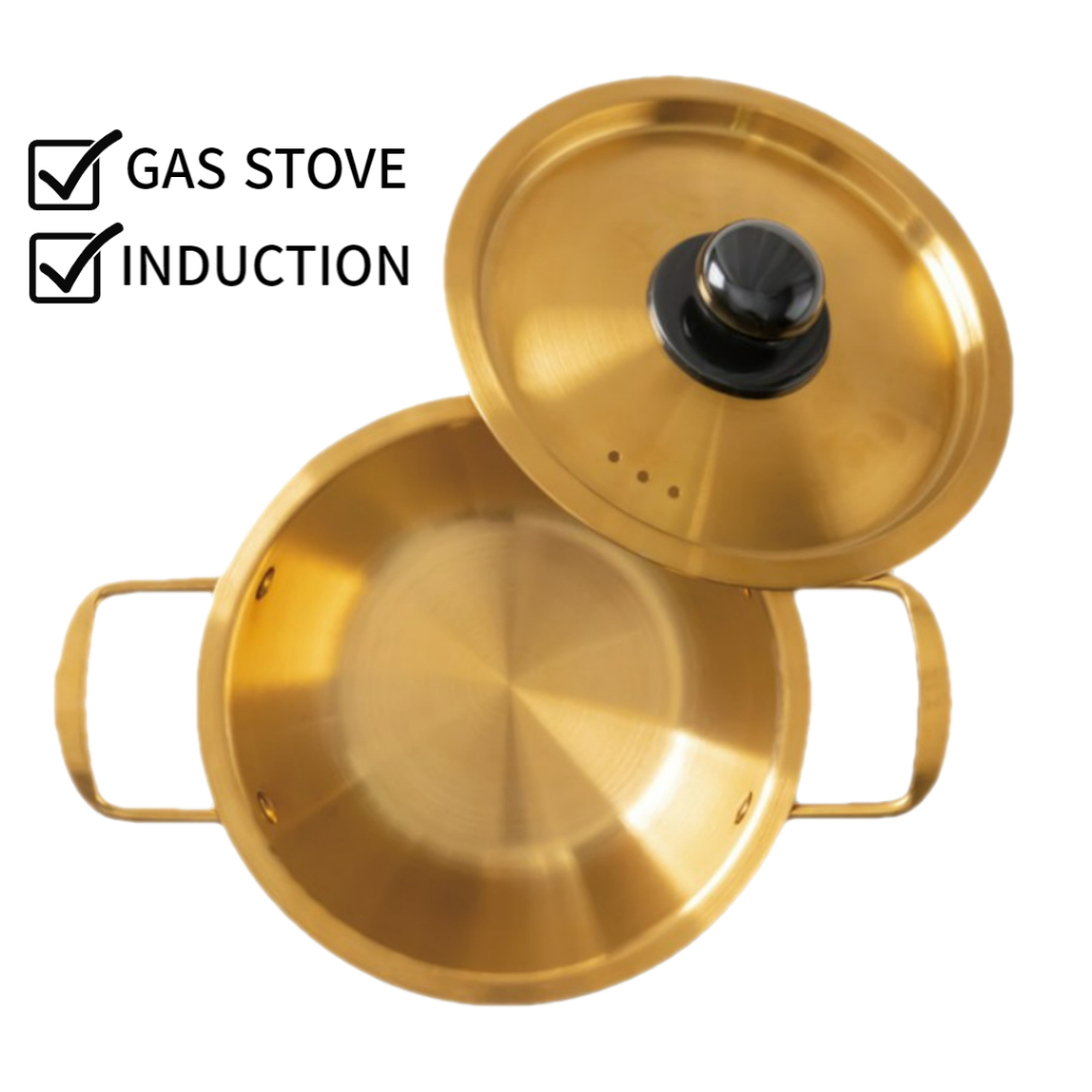 (Induction/Gas Stove) Korean Noodle Pot / Nickel Silver Pot / Aluminum