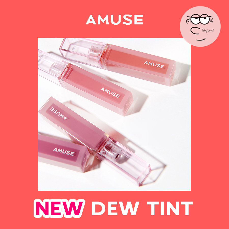 [AMUSE] (NEW) DEW TINT LIP TINT(4 colours) | VEGAN BRANDNEW glossy ...