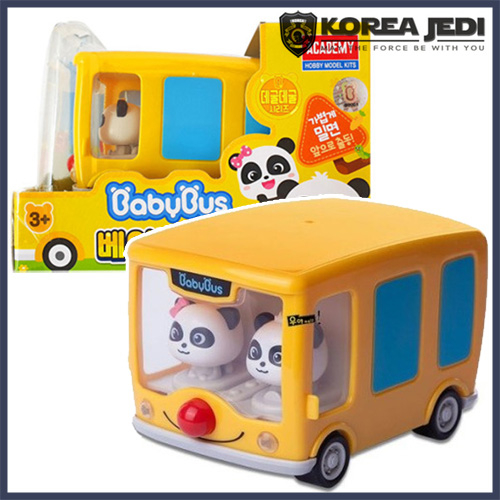 BABYBUS Yellow Baby Bus Vehicle Car Toy Friction Gear /Baby Bus Panda