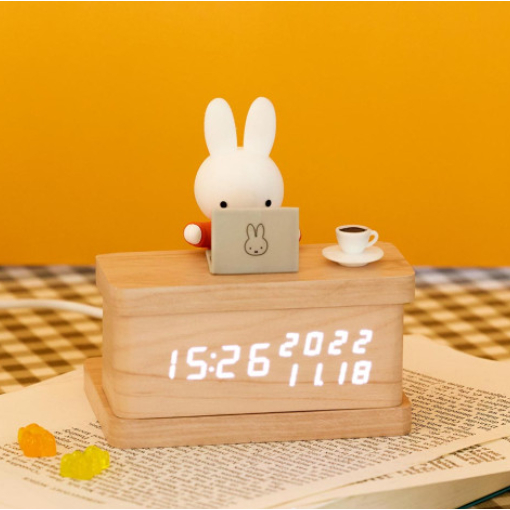 Miffy Led Calendar Table Clock