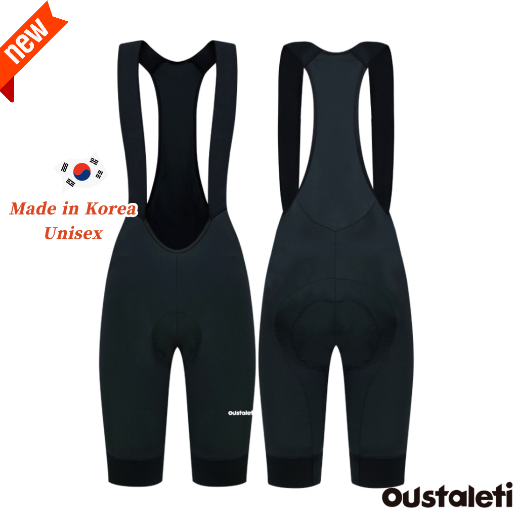 Oustaleti 23 Standard Bib Short Pants, Ergonomic Design Padded, Road