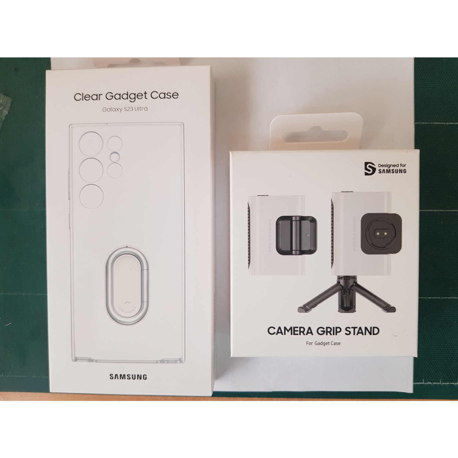 Samsung Galaxy S23 Ultra Clear Gadget Case + Camera grip stand Shopee