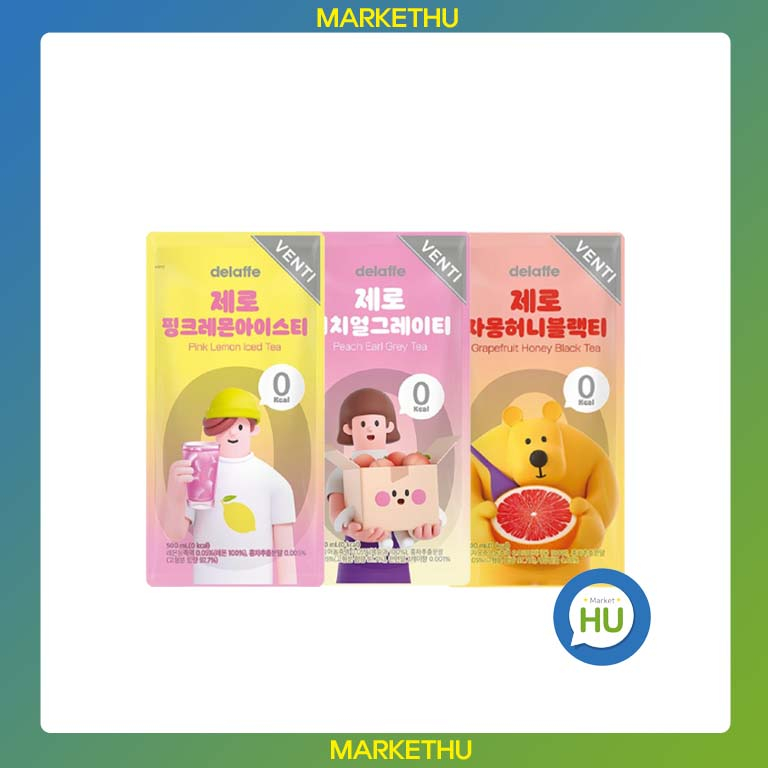 [CU]Dellaffe Iced tea venti Pouch 500ml 3series grapefruit honey black
