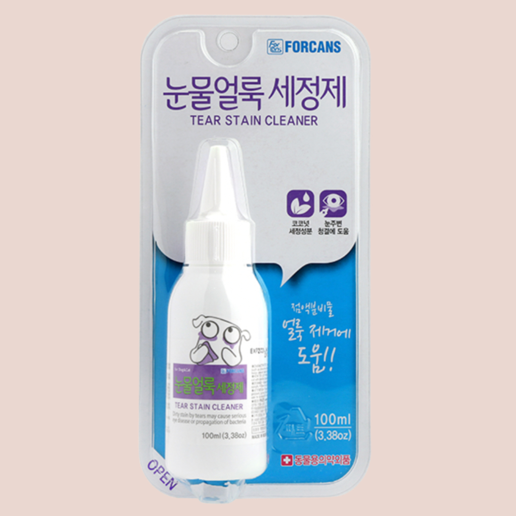 FORCANS Tear Stain Cleaner 100ml Dog Cat Pet Tear Stain Prevention Tear