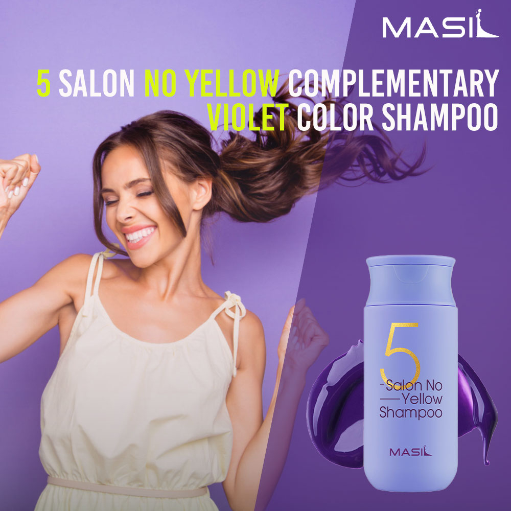 Masil 5 Salon No Yellow Complementary Color Shampoo 150ml Perfect Hair ...
