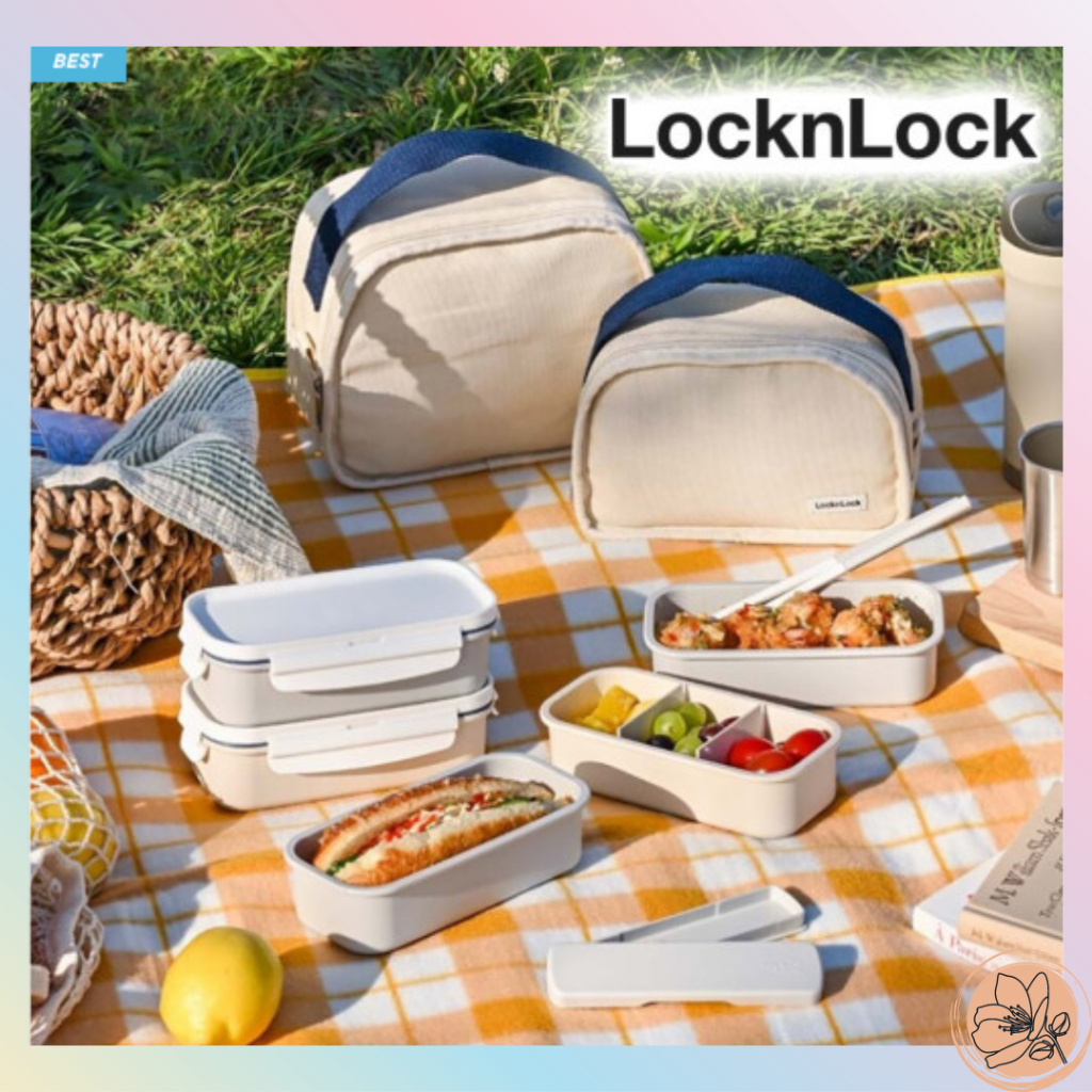 Lock&Lock x Daily Cotton Lunch Box Set 2-Tier / 3-Tier | Shopee Malaysia