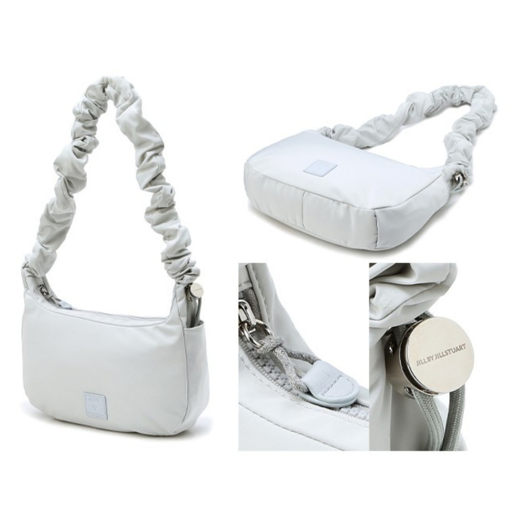 ショルダーバッグ・ポシェット JILLSTUART Edinylon logo patch string shoulder bag 4 colors JILL BY JILLSTUART Eddy Nylon Logo Patch String Adjustable