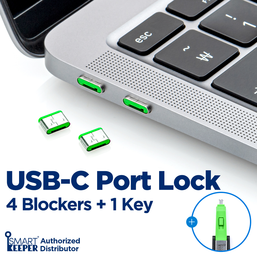 USB-C Port Lock 4 (USB-C blocker for data security + 1 Key) | Shopee ...