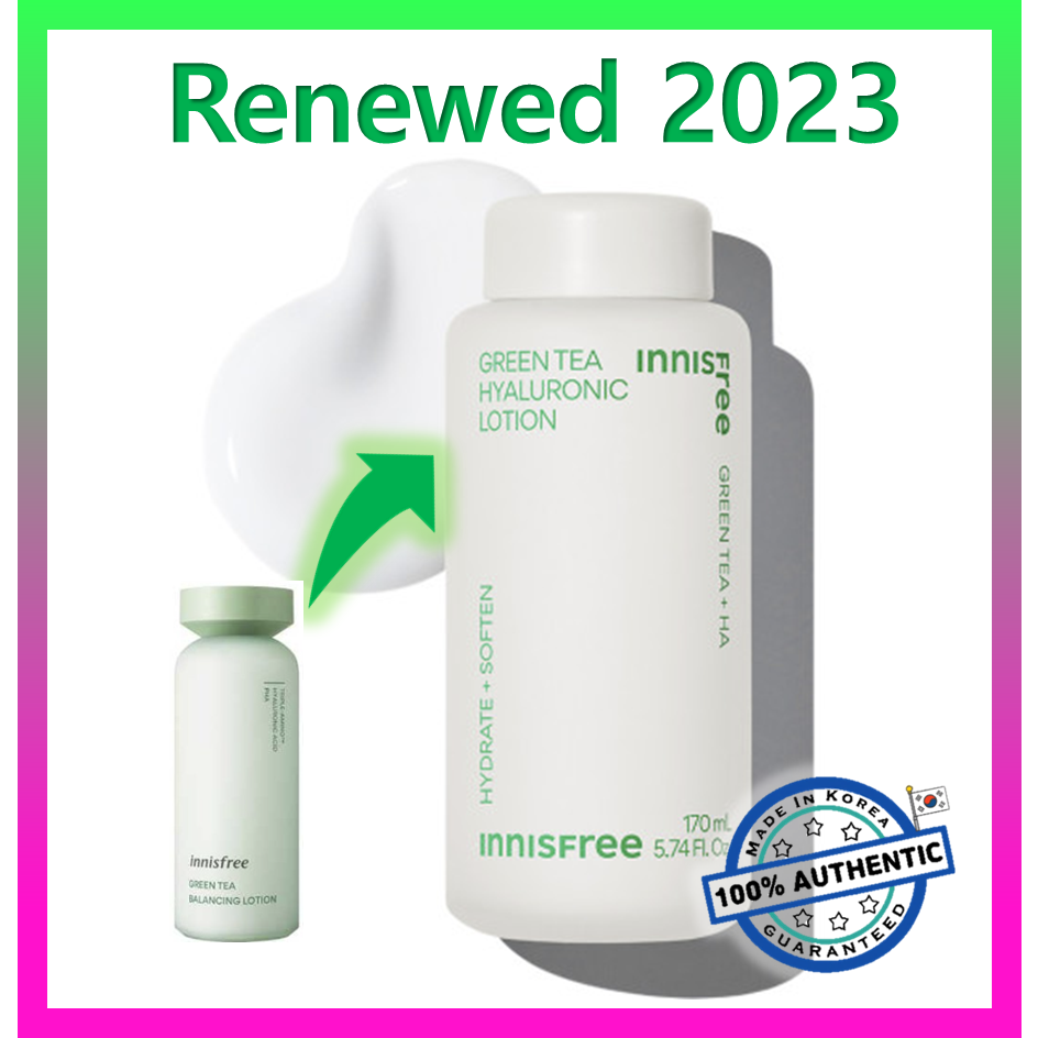 innisfree Green Tea Hyaluronic Lotion 170ml (2023 AD) Shopee Malaysia