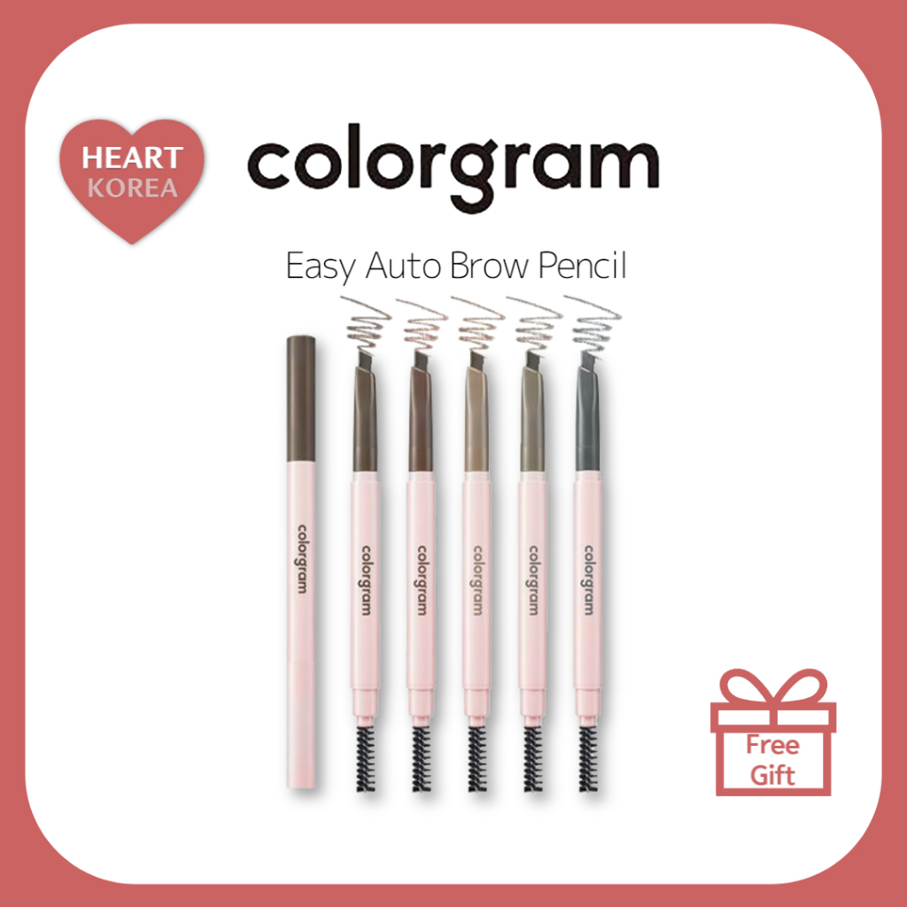 New Colorgram Easy Auto Brow Pencil 5 Colors Drawing Eyebrows Eyebrow Pencil Shopee Malaysia 