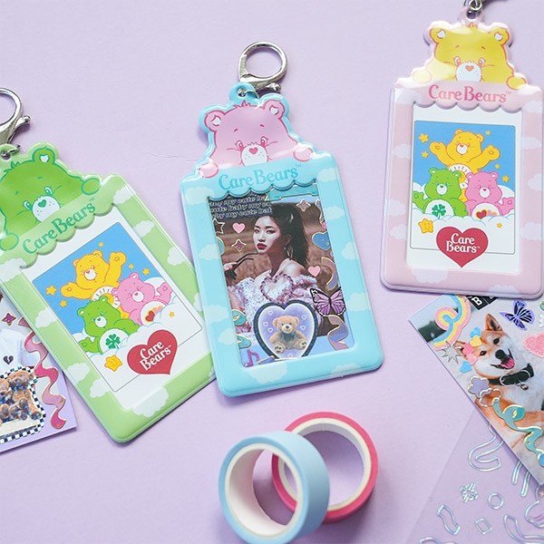 Daiso Korea X Care Bears Photo card keyholder keychain | Shopee Malaysia