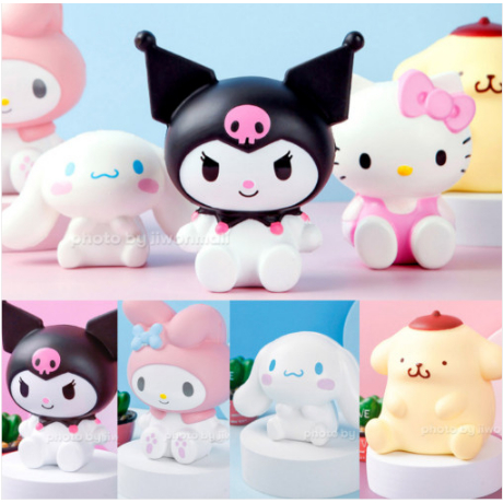 Sanrio Genuine Kuromi Cinnamoroll Pompom Purin Hello Kitty My Melody ...