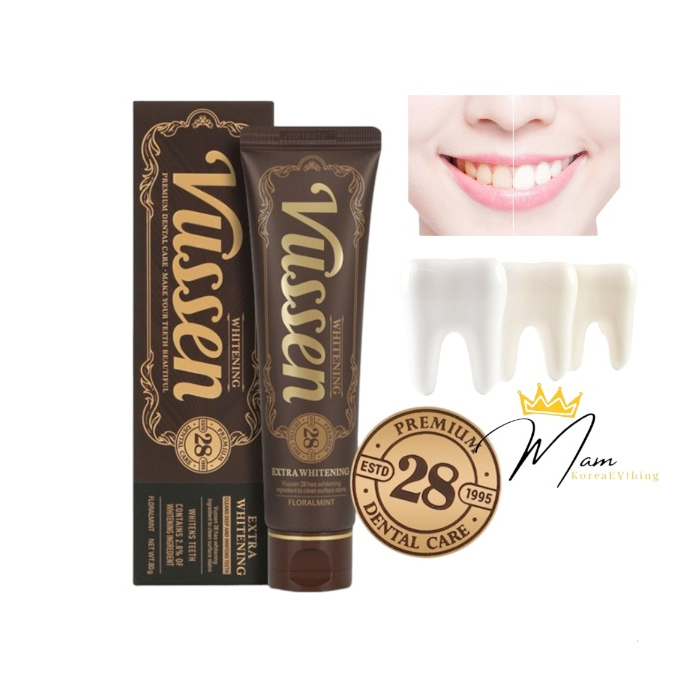 OSSTEM VISSEN 28 WHITENING TOOTHPASTE | Shopee Malaysia