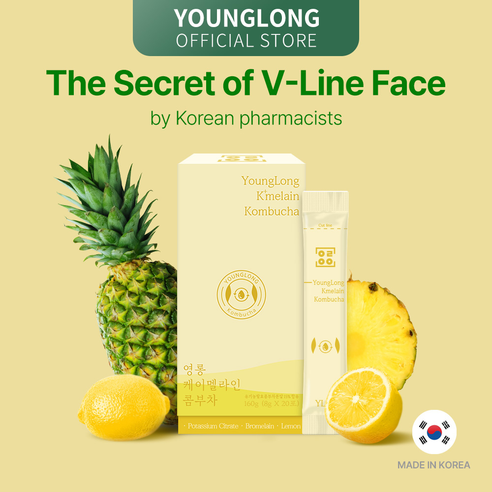 [YOUNGLONG] Premium Korean Slimming Kombucha (Lemon) with Bromelain