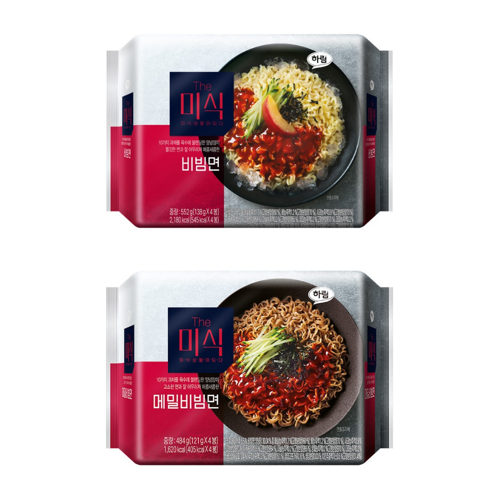 The Mishik Bibimmyeon 138g 4p / Buckwheat Bibimmyun 121g 4p / Korean ...
