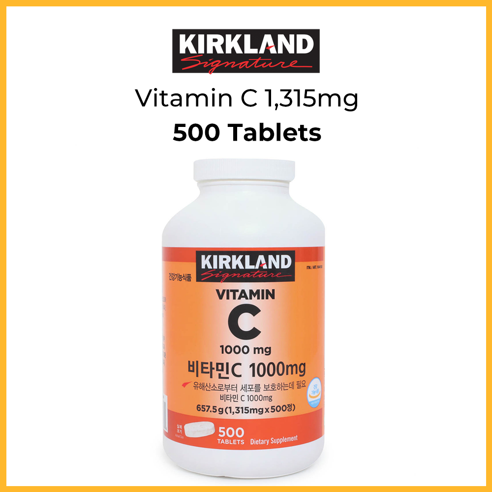 Kirkland Signature Vitamin C 1000mg (1315mg 500 Tablets) Shopee Malaysia