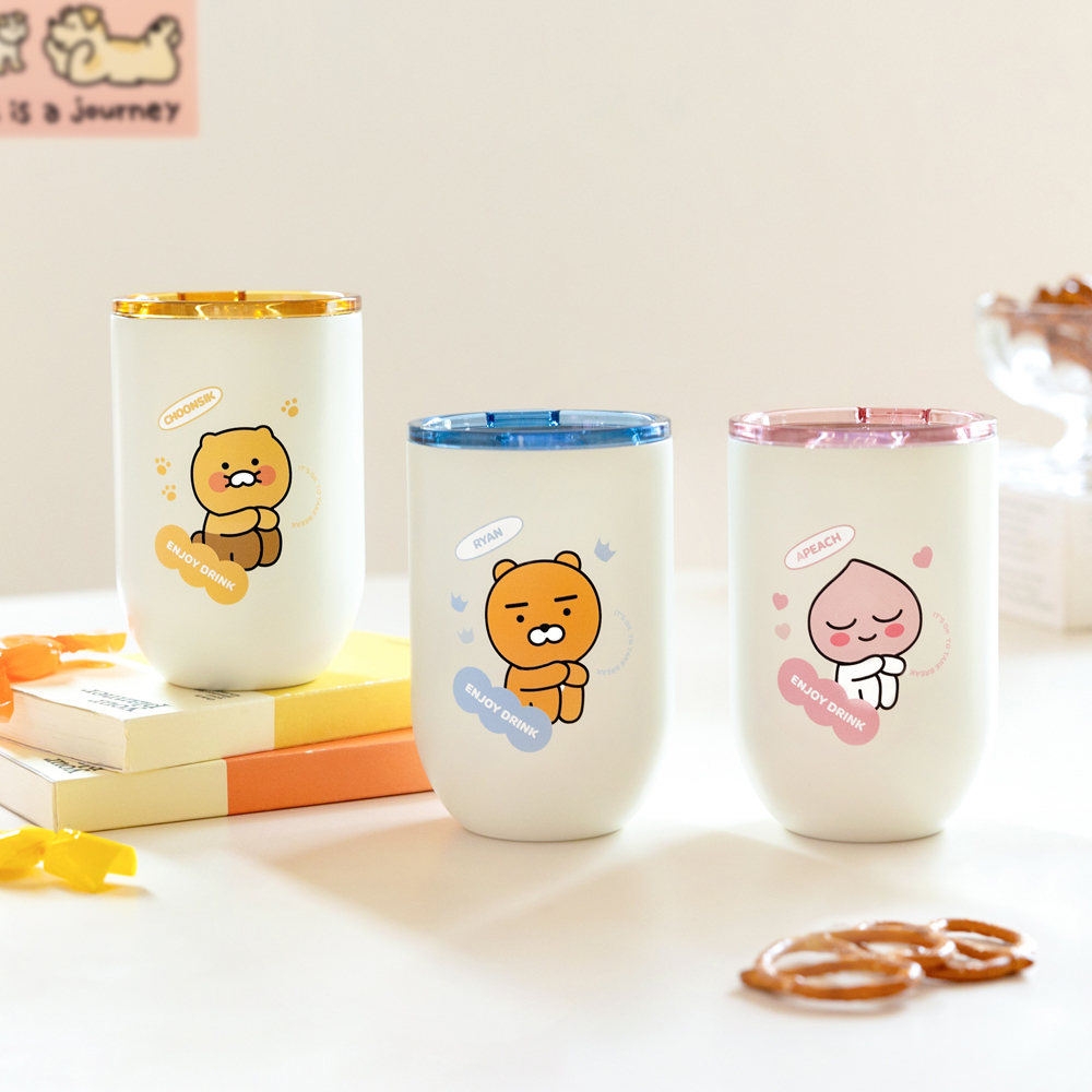 Kakao Friends Kakao Friends Daily Stainless Steel Tumbler 350ml Ryan Apeach Chunsik Kakao 3986