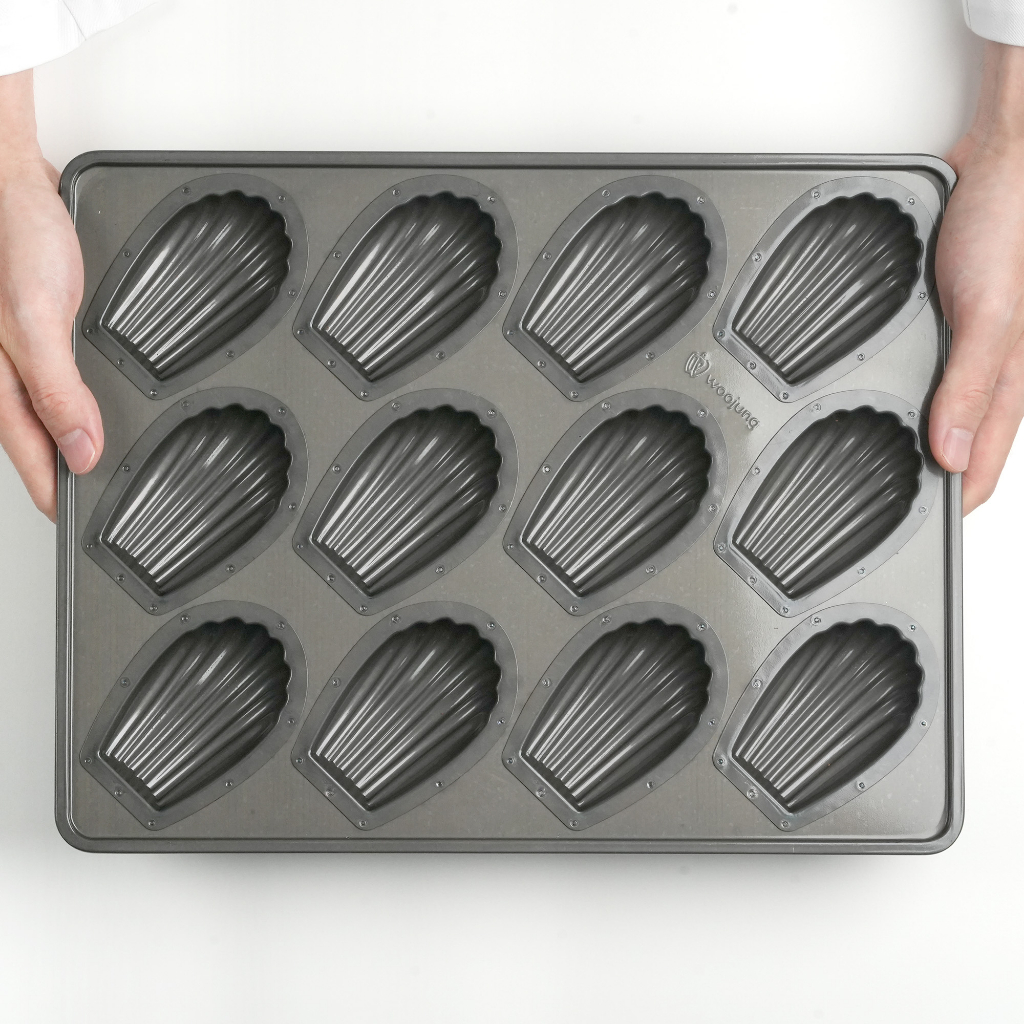 [Korea] Silicone Coated NonStick DEEP Madeleine Pan Mould 12 Cavity