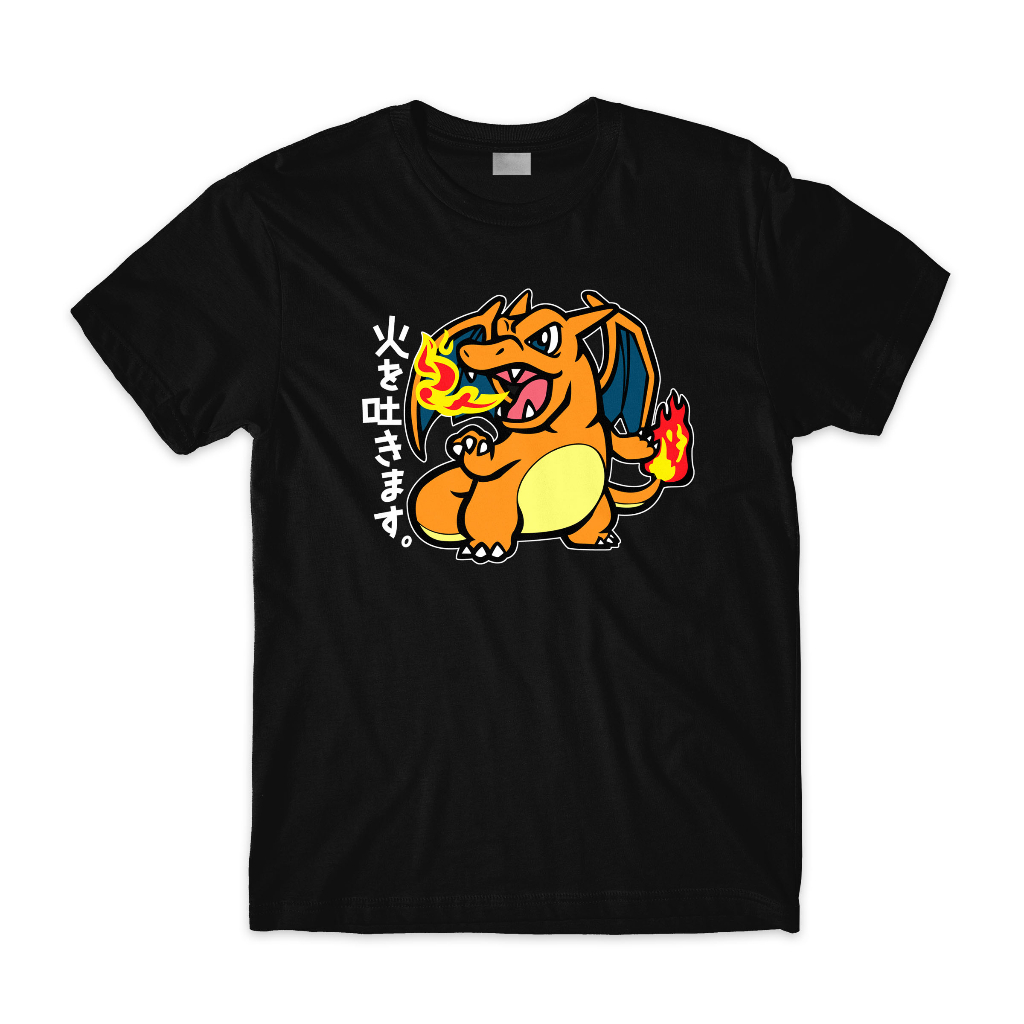 CHARIZARD POKÉMON Series T-shirt Front Print Crafter Tee | Shopee Malaysia