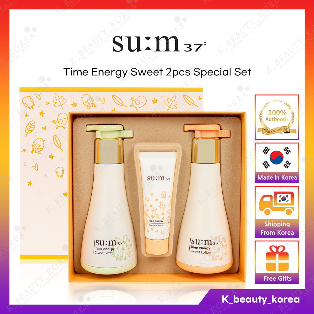 [SU:M37] SUM37 Time Energy Sweet 2pcs Special Set (Body Wash+Body ...