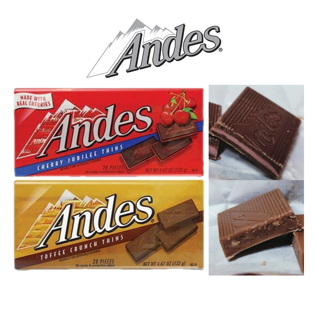 [Andes] Cherry Jubilee Chocolate 132g / Toffee Crunch Chocolate 132g