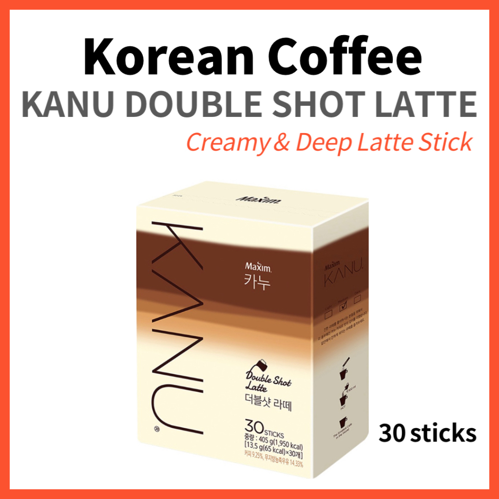 KANU Latte Double Shot Korean Instant Coffee Stick Korea Shopee Malaysia