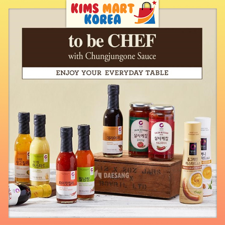 Chungjungone Korean Honey Mustard Sauce, Whole Grain Mustard, Sweet