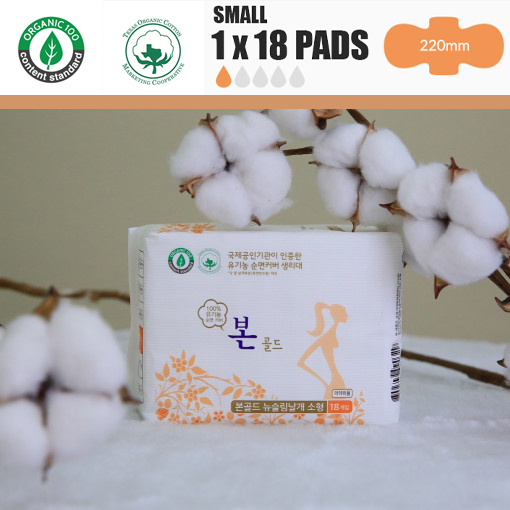 Bon] Premium Sanitary Pads Small (18 pads) BON GOLD Made