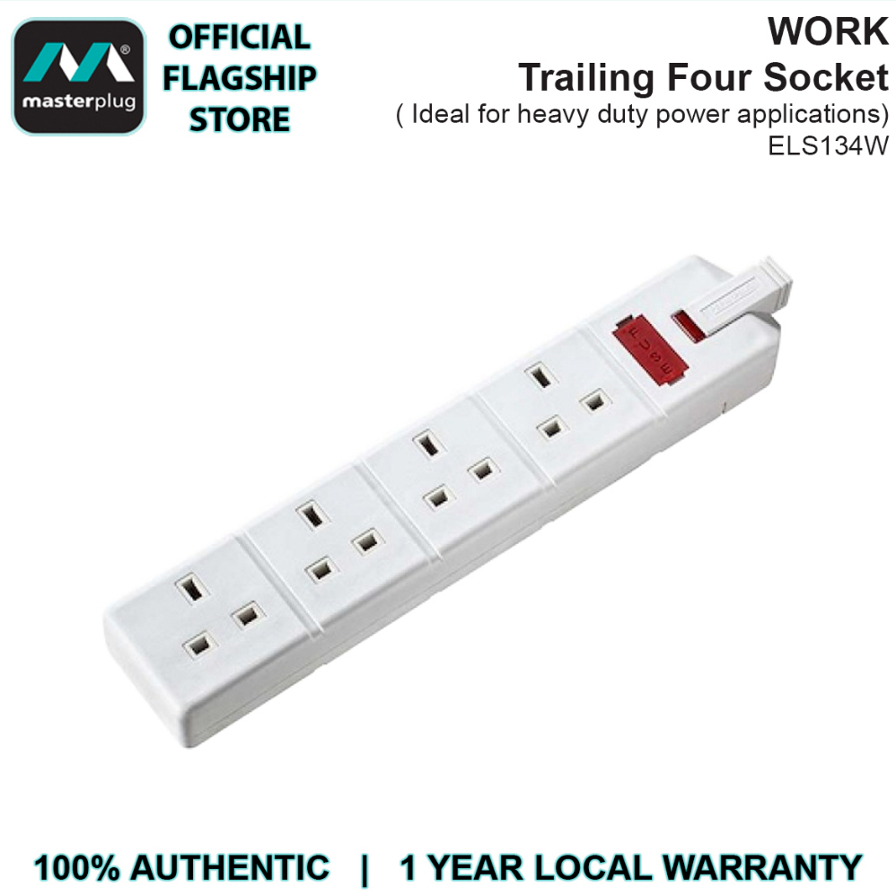 Masterplug ELS134B Work Trailing Sockets | Shopee Malaysia