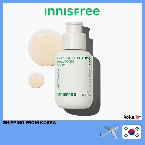 INNISFREE Green Tea Seed Serum 80ml Hyaluronic Acid Intensive Hydrating ...