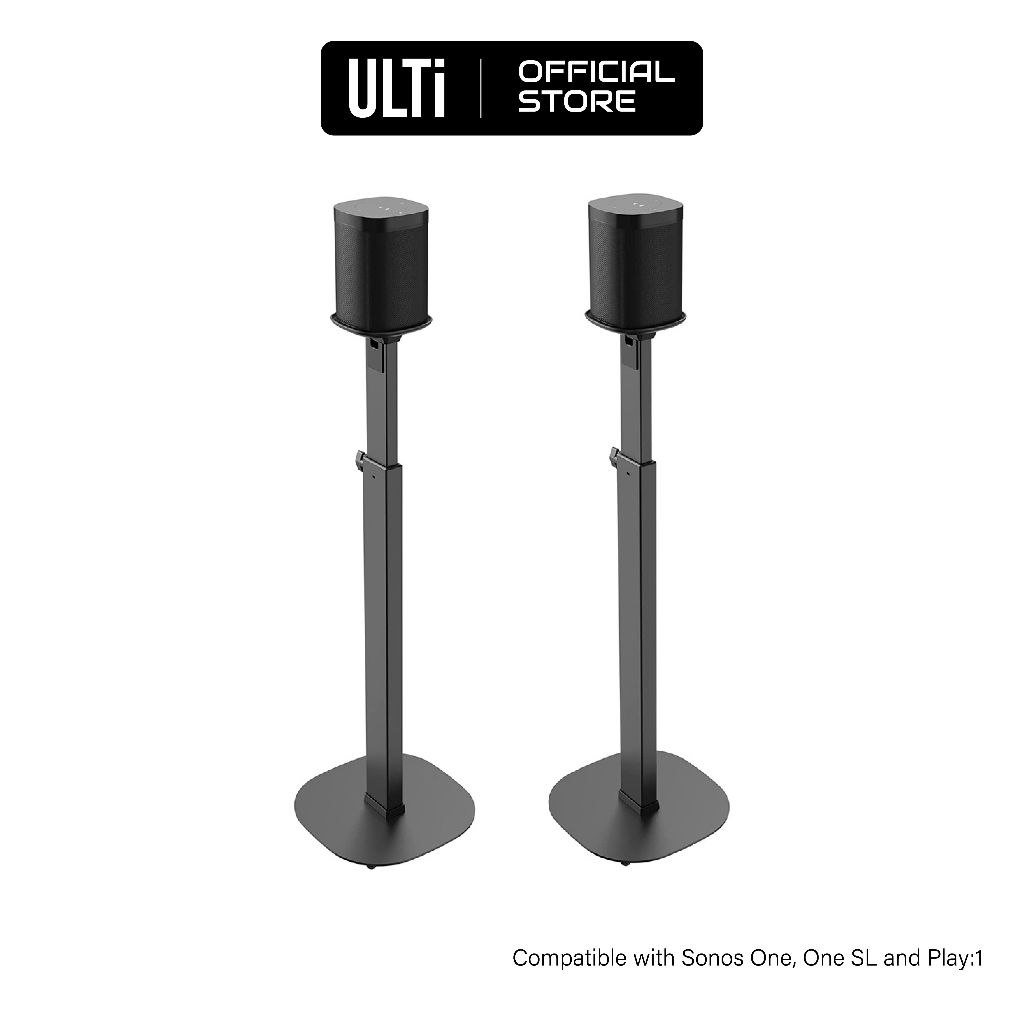ULTi Premium Height Adjustable Speaker Floor Stands for Sonos One, One ...