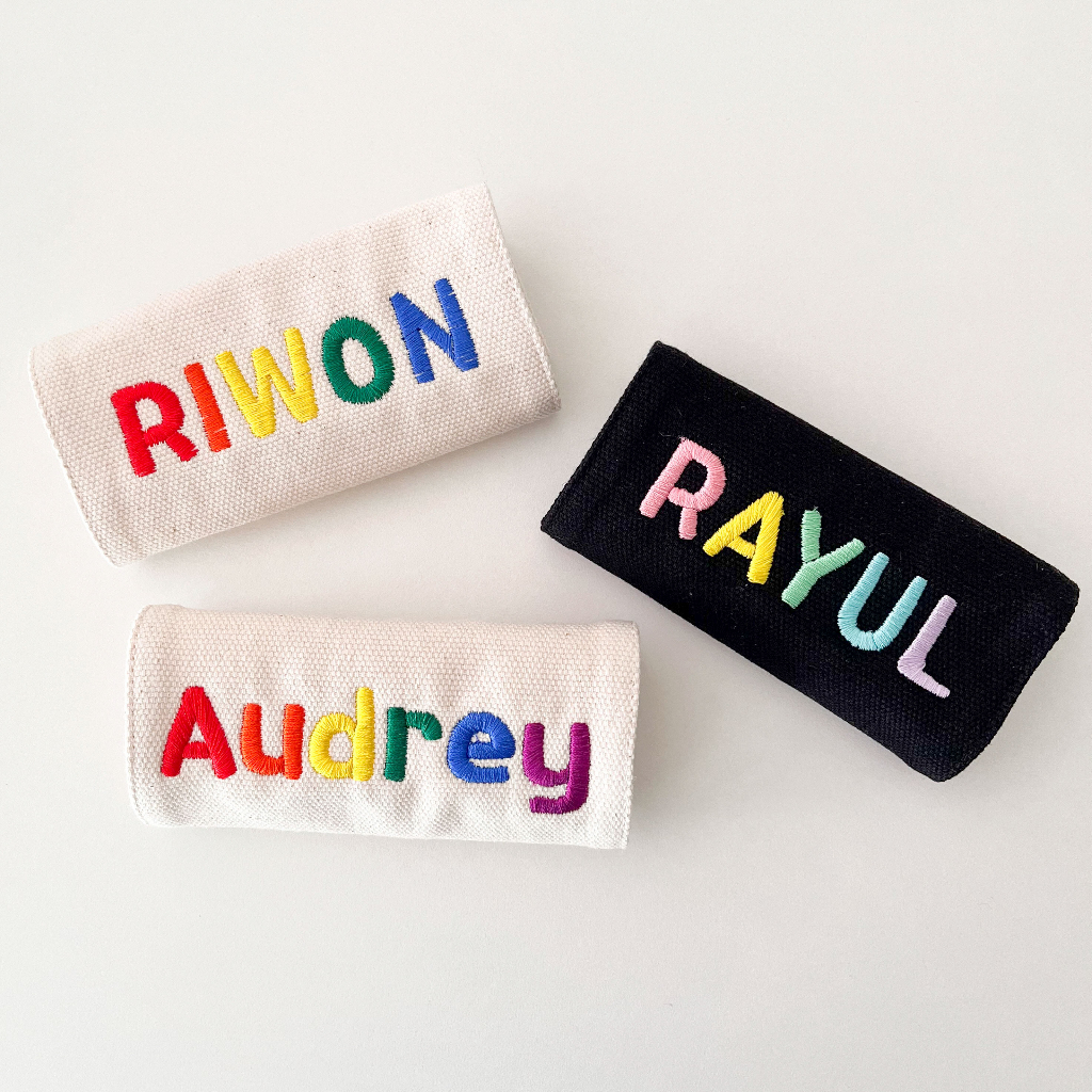 Velcro Embroidery custom Luggage crew bag name tag Shopee Malaysia