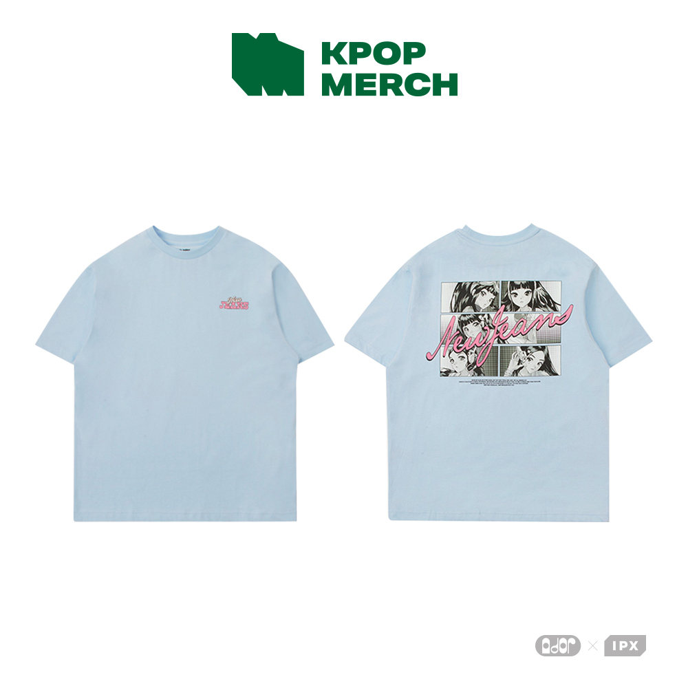 LINE FRIENDS NewJeans NJ GET UP SHORT SLEEVE T-SHIRT | Shopee Malaysia