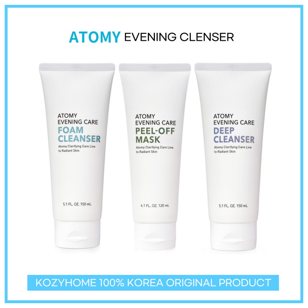 [Atomy] Evening Care/ Foam Cleanser 150ml, Peel-off mask 120ml, Deep ...
