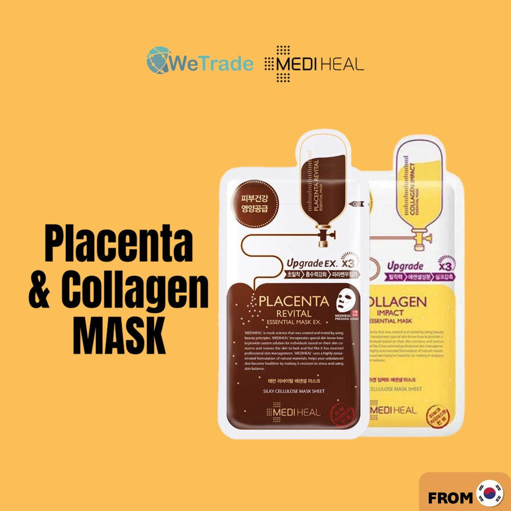MEDIHEAL Face Mask Collagen & Placenta Revital Essential