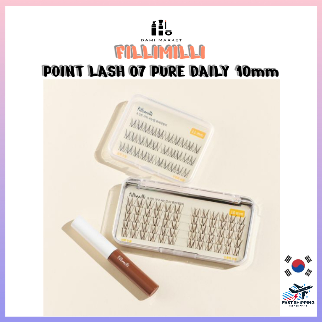 [Fillimilli] Point Lash 07 Pure Daily 10mm – 60pcs (Single or Gift Set ...