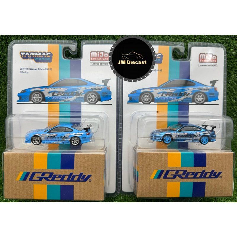 Tarmac Works 1/64 Vertrx Nissan Silvia (S15) - GReddy (Normal + Chase ...