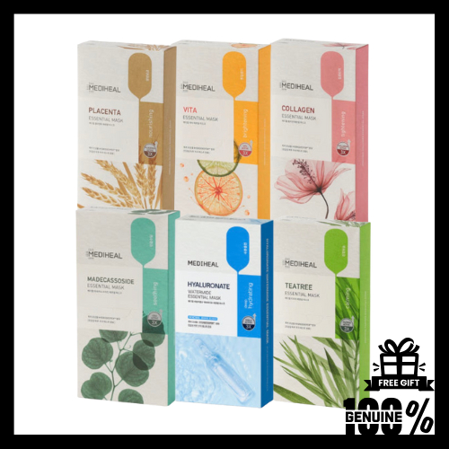 MEDIHEAL Essential Mask (10 Sheets) Teatree | Madecassoside ...