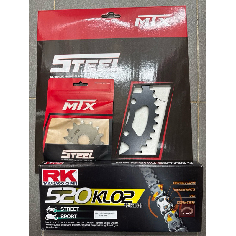 Yamaha R25/MT-25 sprocket Set 14T-43T | Shopee Malaysia