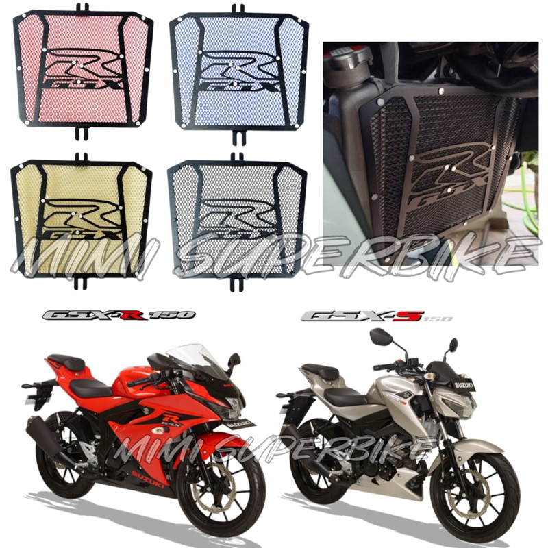 SUZUKI GSX150 GSX R150 S150 RADIATOR COVER RED BLUE GOLD BLACK COOLANT ...