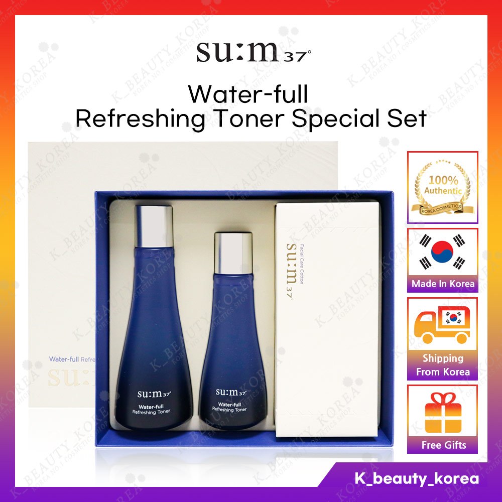[SU:M37] SUM37 Water-full Refreshing Toner Special Set / Skin Care ...