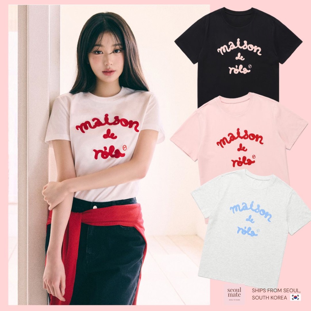 [ from South Korea ] ROLAROLA Maison de Rola Embroidery Shirt 7 Color ...