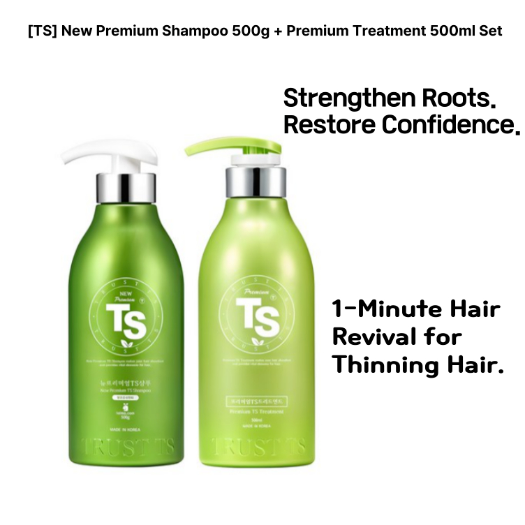 Shampoing The Trust Premium TS 500g - Anti-chute, Ingrédients Naturels, Beauté Coréenne (K-Beauty)