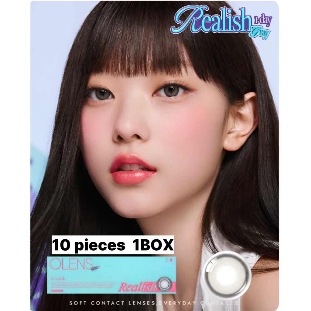 OLENS Realish Gray One Day – Gray 1 Colors | Daily Colored Contact ...