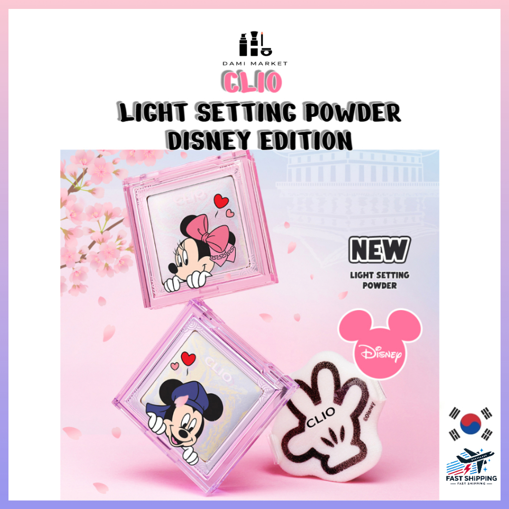 CLIO Light Setting Powder (with Limited Edition Mickey Hand Puff ...
