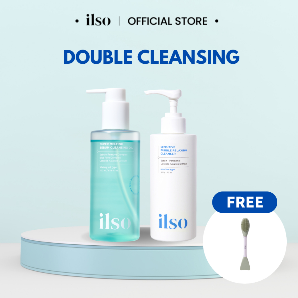 [ ILSO Malaysia ] ⭐Double Cleansing Set ⭐Super Melting Sebum Cleansing ...