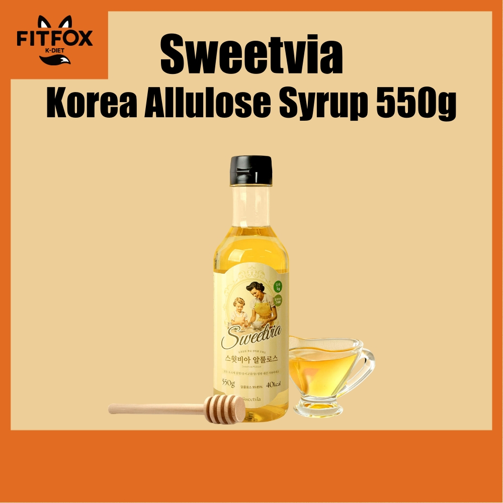 Sweetvia Liquid Allulose Monk Fruit Syrup 550g Low Calorie Sugar ...