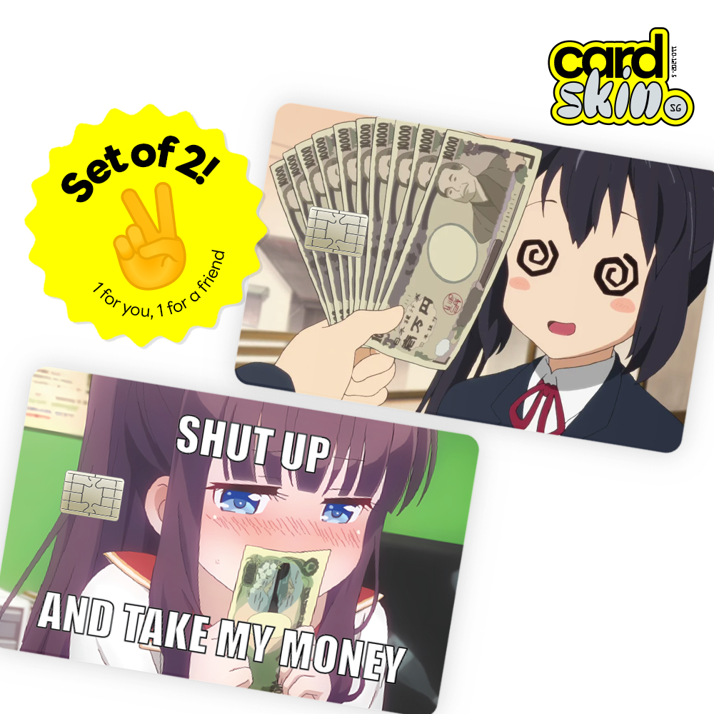(2pc) K-On Hifumi Anime EZ-link Credit Card Sticker - Bank ATM Ezlink ...