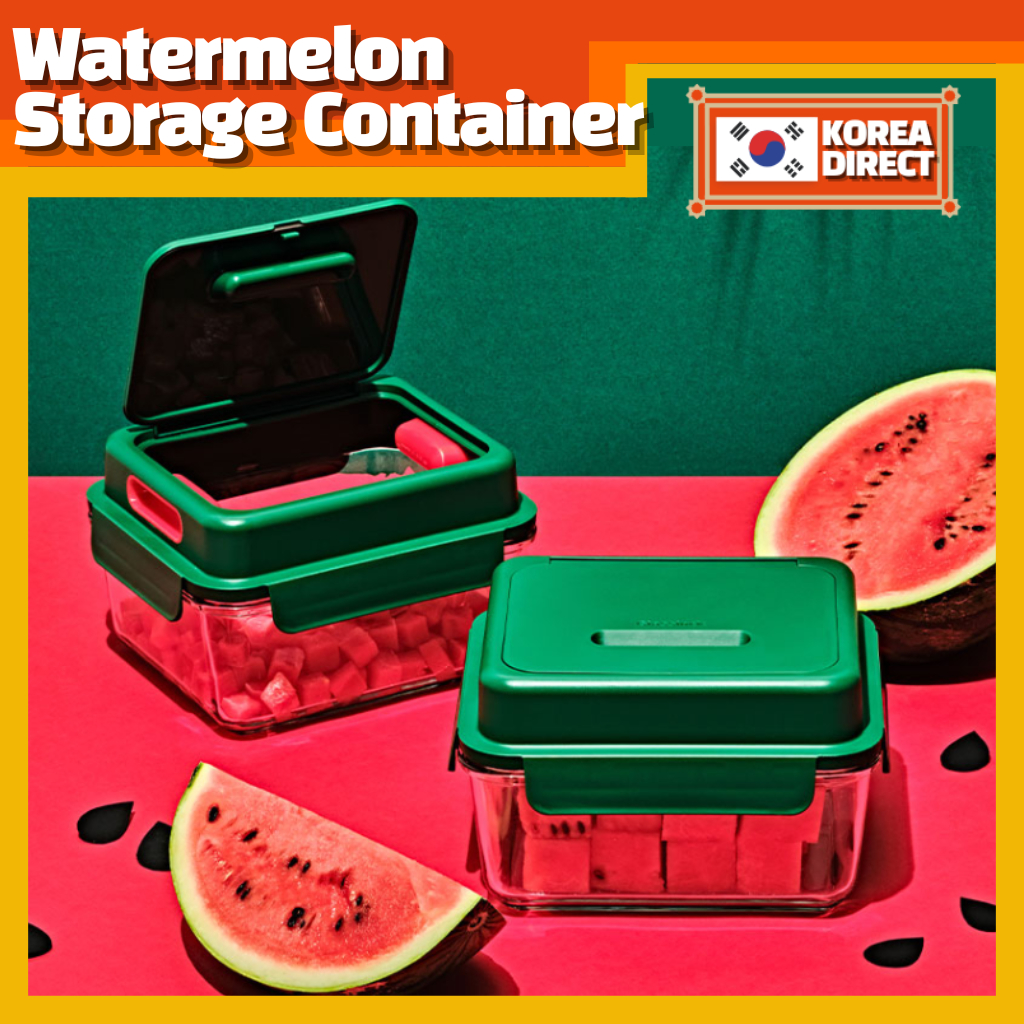 [GLASSLOCK] WATERMELON STORAGE CONTAINER 2.7L Fruit Box Glass ...