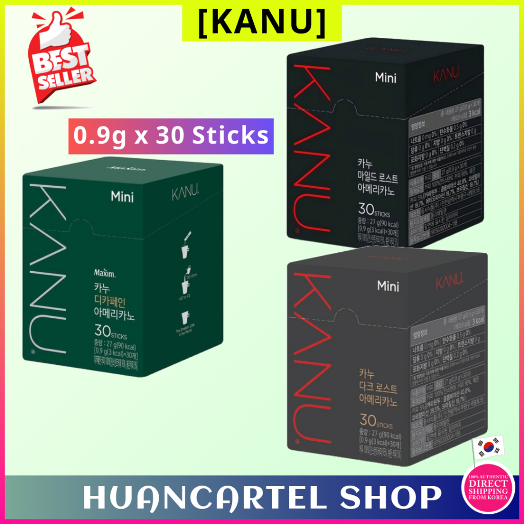 [KANU] Mini Americano Sticks – Mild / Dark / Decaf (0.9g x 30 sticks ...